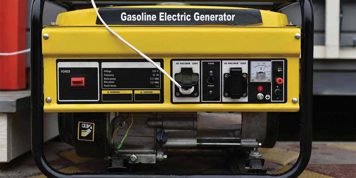 A close-up of a gasoline electric generator control panel showing voltage and power options. This image highlights the intuitive design and customizable settings, crucial when choosing the right generator for emergencies. Expert Electric ensures you have the knowledge and support needed to operate your generator efficiently during power outages.