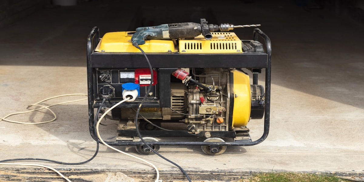 Generator Maintenance 101: Tips to Keep Your Power Running—Expert Electric shows a garage-ready portable generator setup for reliable backup power.