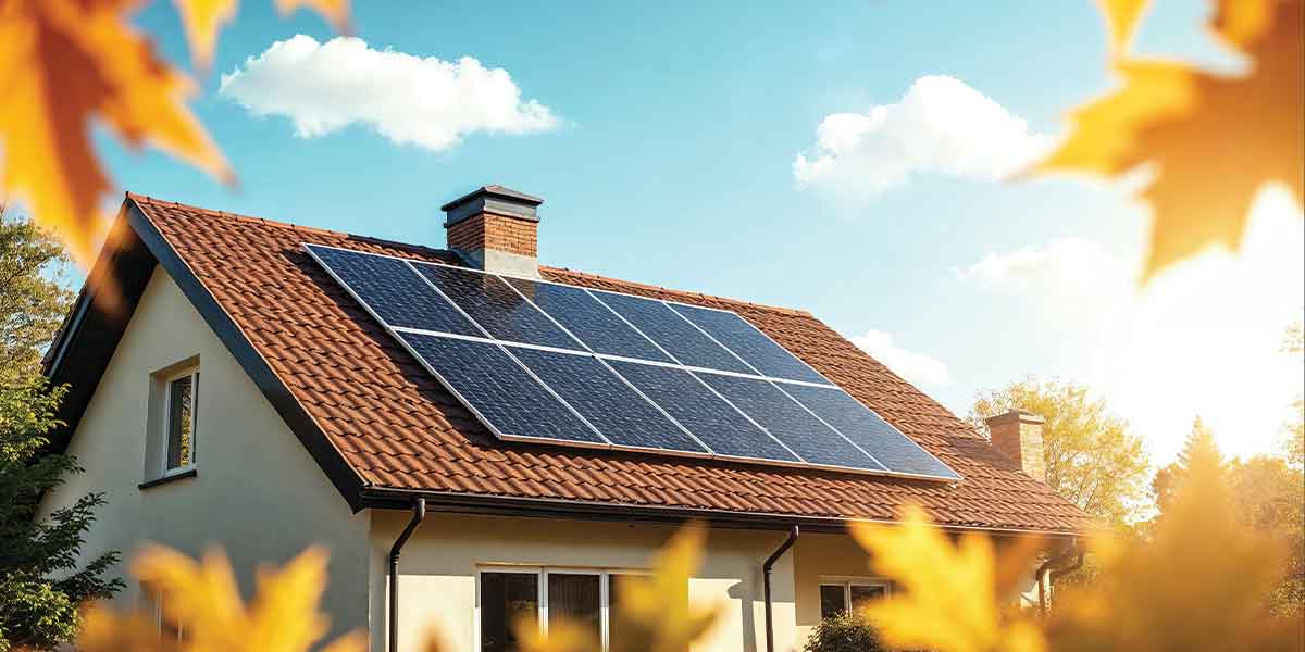 Single-family home with rooftop solar panels installed by Expert Electric, demonstrating how to unlock the power of solar with the Canada Greener Homes Loan and transition to sustainable, clean energy solutions in a residential setting.