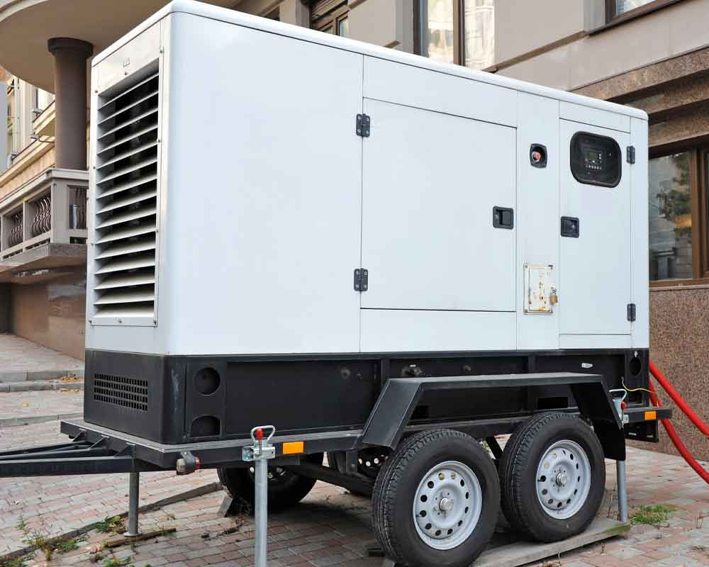 Temporary Generator delivered on site in Vancouver
